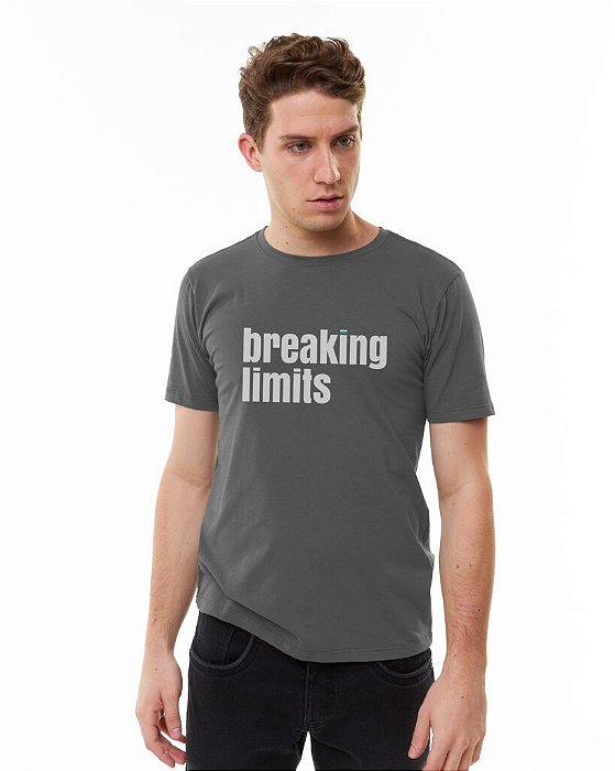 Camiseta SENSE Masculina Breaking Limits Chumbo - Tam. G