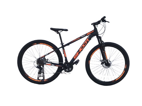 Bicicleta SHOOT RAGE Aro 29 21v Preto/Laranja - Tam. 15 - Norte Bike -  Elite Store