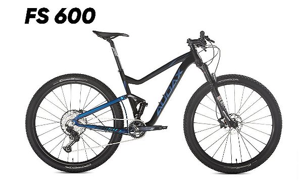 Bicicleta AUDAX FS600 SLX Alumínio 2021 Aro 29 12v Preto/Azul - Tam. 18