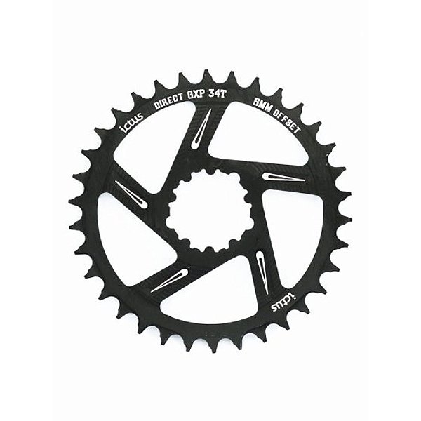 Coroa ICTUS Direct Sram GXP Offset 3mm 34T Black