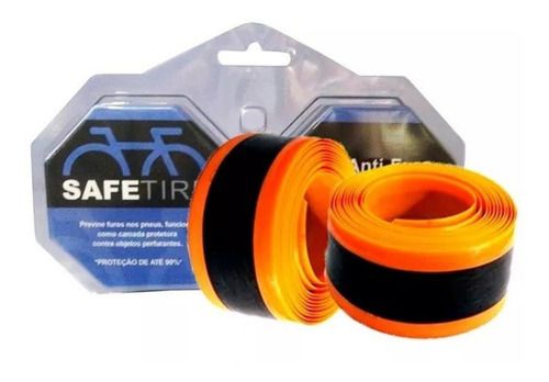 Fita Anti Furo SAFETIRE Aro 27/700 Preto/Laranja