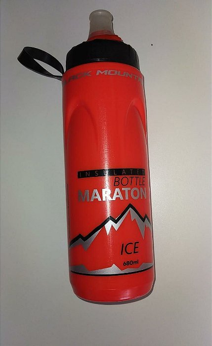 Garrafa Térmica Ice BLACK MOUNTAIN Maraton Vermelho - 680ml