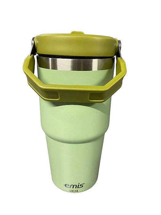 Garrafa Térmica EMIS 600ml Verde com Alça
