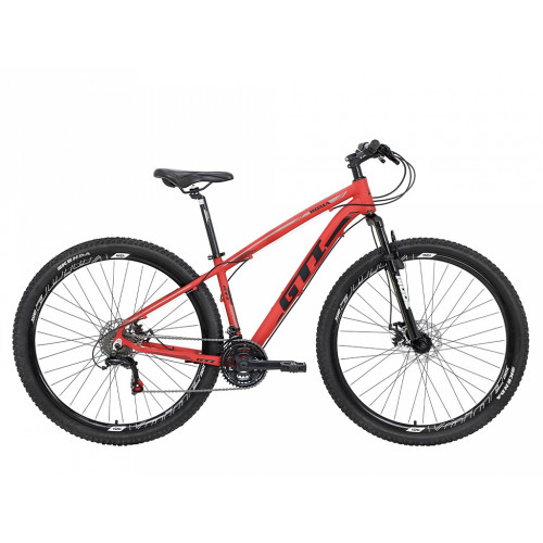 Bicicleta GTI Roma Preto/Vermelho 21v Tam. 19