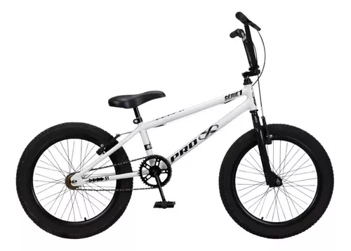 Bicicleta PRO X Aro 20 Branco/Preto
