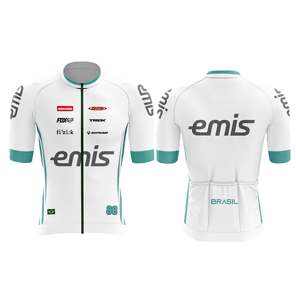 Camisa EMIS Branco/Verde GG