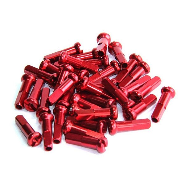 Niples de Alumínio Vermelho TG 2.0 x 14mm