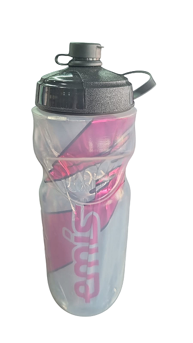 Caramanhola EMIS Cinza/Rosa (Tampa Preta) 590ml