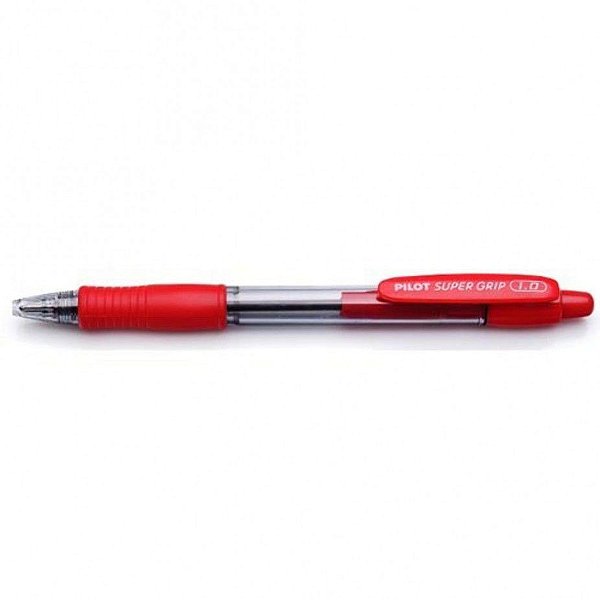 CANETA PILOT SUPER GRIP 1.0 VERMELHO
