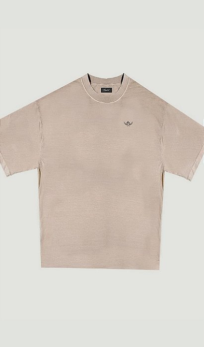 Camiseta Oversized Básica Areia