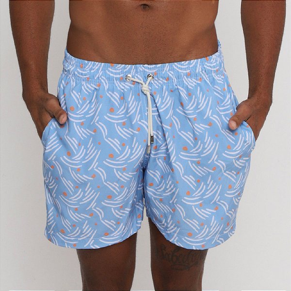 Short Estampado - Trace Blue