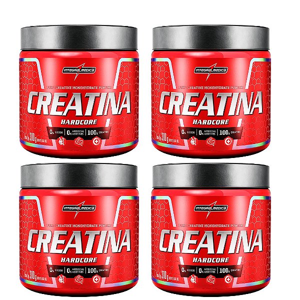 CREATINA HARDCORE 4X300G INTEGRALMÉDICA