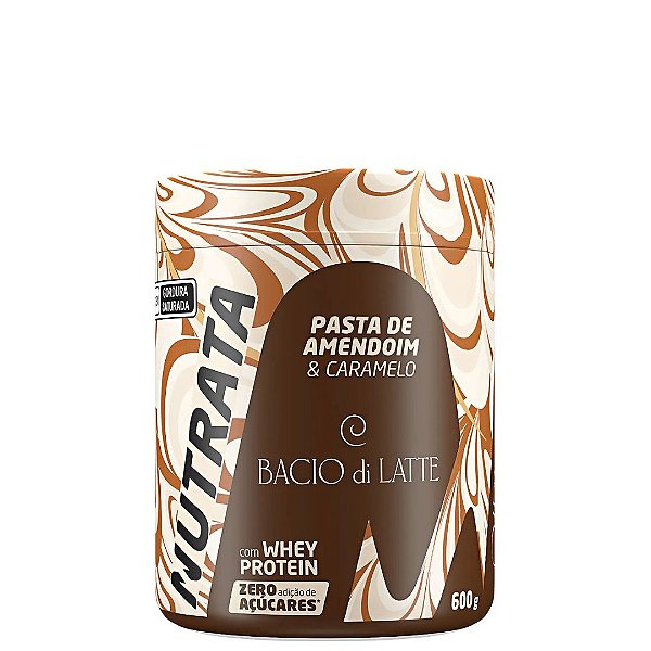 PASTA DE AMENDOIM BACIO DI LATTE 600G - CARAMELO SALGADO - NUTRATA