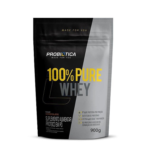 100% Pure Whey 900g - Probiótica