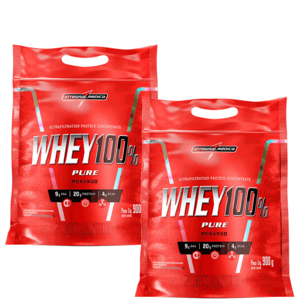 whey 100% pure 2x900g - integralmedica
