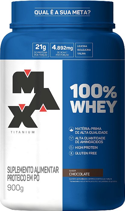 100% WHEY PROTEIN (900G) MAX TITANIUM
