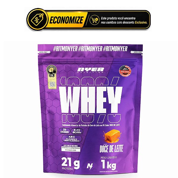 WHEY PROTEIN CONCENTRADO 1KG - NYER NUTRITION