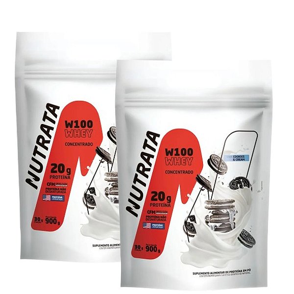 W100 WHEY PROTEIN 2X900G - NUTRATA