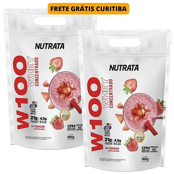 WHEY PROTEIN CONCENTRADO 2X900G - NUTRATA