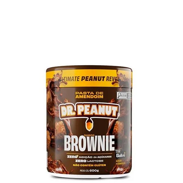 PASTA DE AMENDOIM  COM WHEY PROTEIN 600G  - DR PEANUT