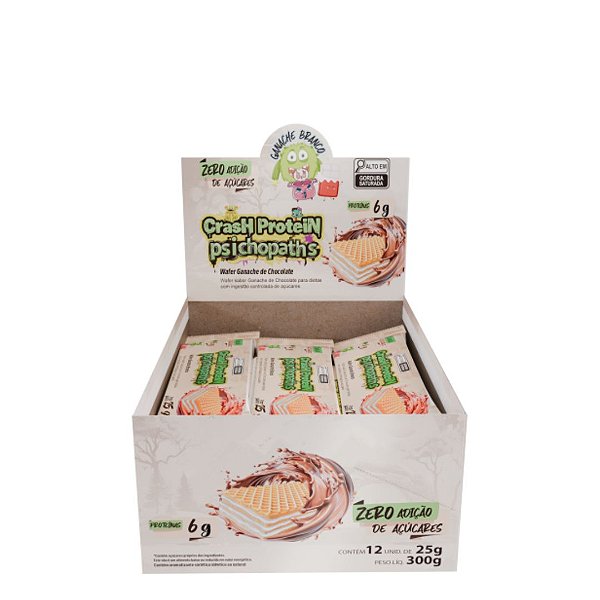 WAFER CRASH PROTEIN PSICHOPATS BAR 25G 12 UNIDADES - DEMONS LAB