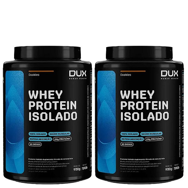 WHEY PROTEIN ISOLADO 2X900g DUX human health
