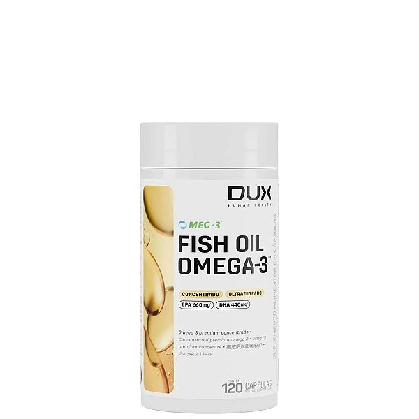 FISH OIL - ÔMEGA 3 - POTE 120 CÁPSULAS - DUX NUTRITION
