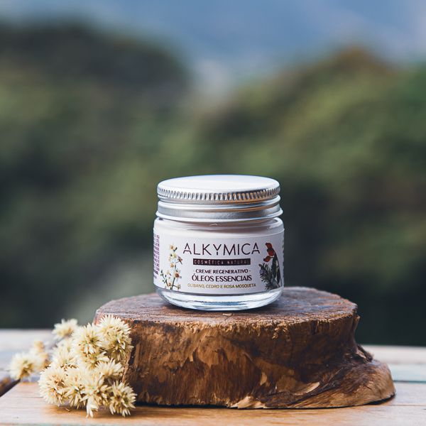 Creme Facial Natural Regenerativo com Rosa Mosqueta, Cedro e Olíbano