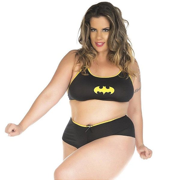 Mini Fantasia Body Batgirl Plus Size