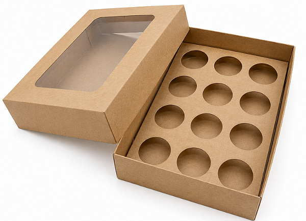 Caixa para 12 Brigadeiros 20x13x4 - Pct com 10 Unidades