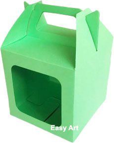 Caixa Maleta 10x10x10 Verde Pistache - Pct com 10 Unidades