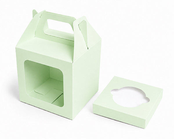 Caixa Maleta 10x10x10 Verde Claro - Pct com 10 Unidades