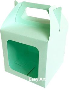 Caixa Maleta 10x10x10 Verde Claro - Pct com 10 Unidades