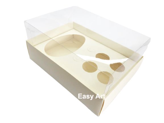 Caixa para 1 Ovo de 250g + 4 Brigadeiros - Pct com 10 Unidades