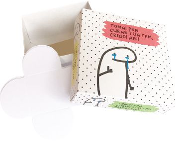 Caixa Flork Para 4 Brigadeiros com Forminhas - 01 Unidade