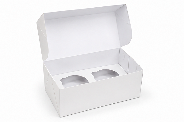 Caixas para 2 Cupcakes com Berço - Pct com 10 Unidades