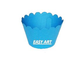 50 Wrapper para Cupcakes  8x5x5 - Azul Turquesa