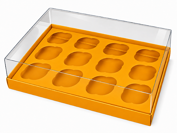 Caixas para 12 Mini Cupcakes 23,5x16,8x6 - Pct com 10 Unidades