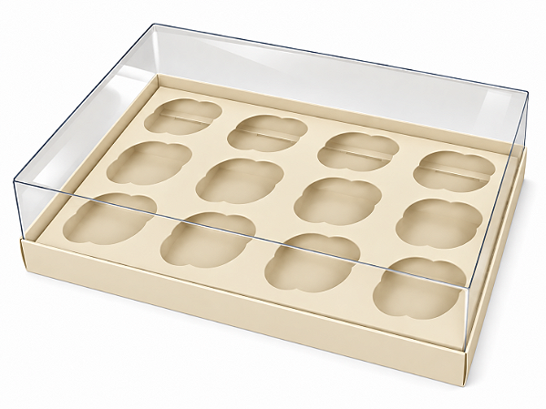 Caixas para 12 Mini Cupcakes 23,5x16,8x6 - Pct com 10 Unidades