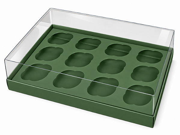 Caixas para 12 Mini Cupcakes 23,5x16,8x6 - Pct com 10 Unidades