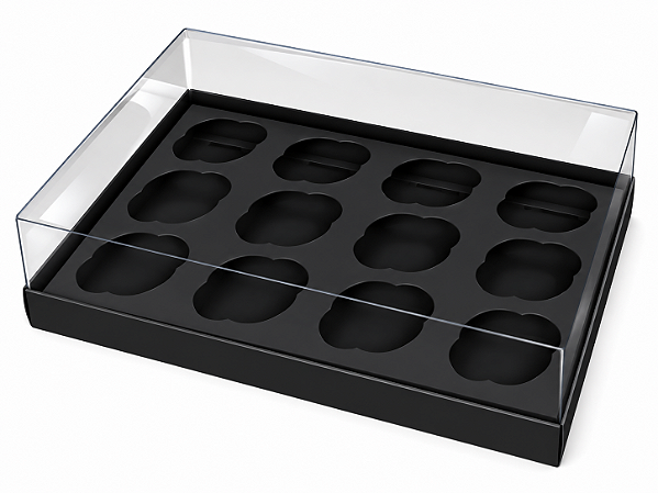Caixas para 12 Mini Cupcakes 23,5x16,8x6 - Pct com 10 Unidades
