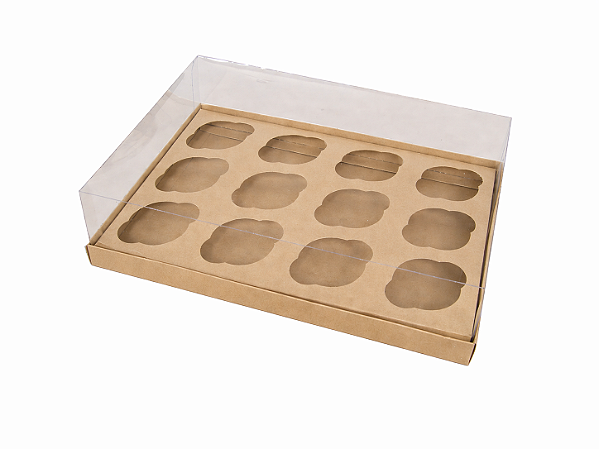 Caixas para 12 Mini Cupcakes 23,5x16,8x6 - Pct com 10 Unidades