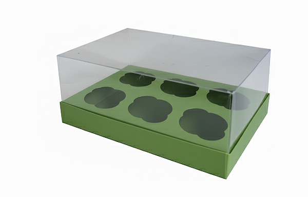 Caixas para 6 Cupcakes Padrão 24x18,5x9 - Pct com 10 Unidades