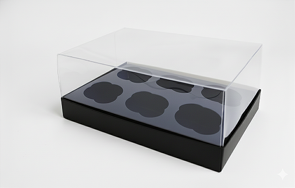 Caixas para 6 Cupcakes Padrão 24x18,5x9 - Pct com 10 Unidades