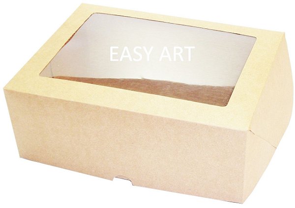 Caixas para 6 Cupcakes com Visor - Pct com 10 Unidades