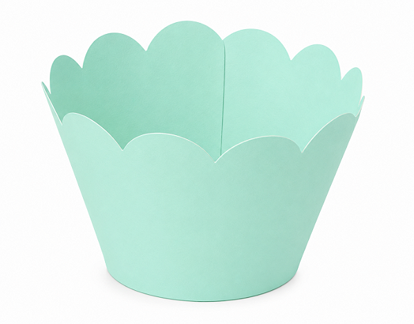 50 Wrapper para Cupcakes 5x3,5x3,5 - Verde Claro