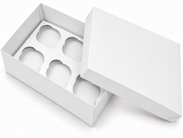 Caixas para Transporte de 6 Mini Cupcakes 17x11,5x6 - Pct com 10 Unidades