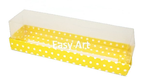 Caixas para 7 Macarons / 4 Brigadeiros 15x4x4 - Pct com 10 Unidades