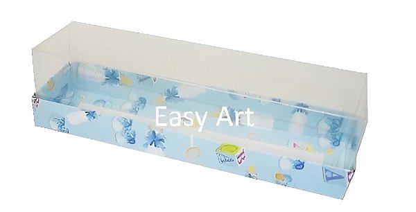 Caixas para 7 Macarons / 4 Brigadeiros 15x4x4 - Pct com 10 Unidades