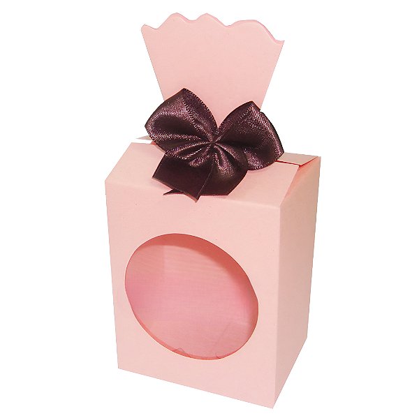 Caixinha para Lembrancinhas / Presentes com Visor - Pct com 10 Unidades